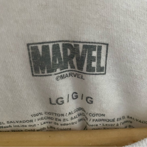 Marvel Comic Graphic Raw Hem Tee - Picture 2 of 4